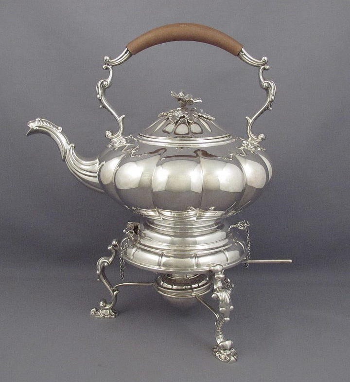 Birks Melon Pattern Sterling Silver Tea Service - JH Tee Antiques