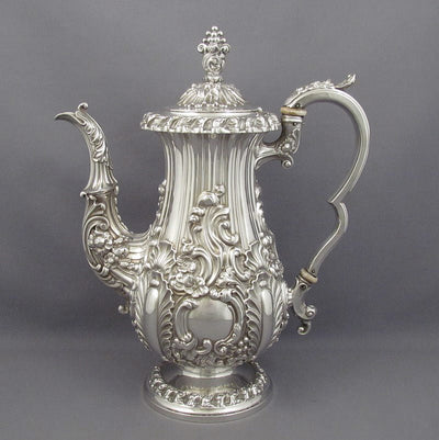 English Regency Silver Tea Set - JH Tee Antiques