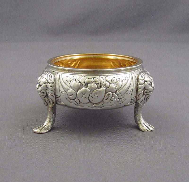 Pair of George III Irish Silver Open Salts - JH Tee Antiques