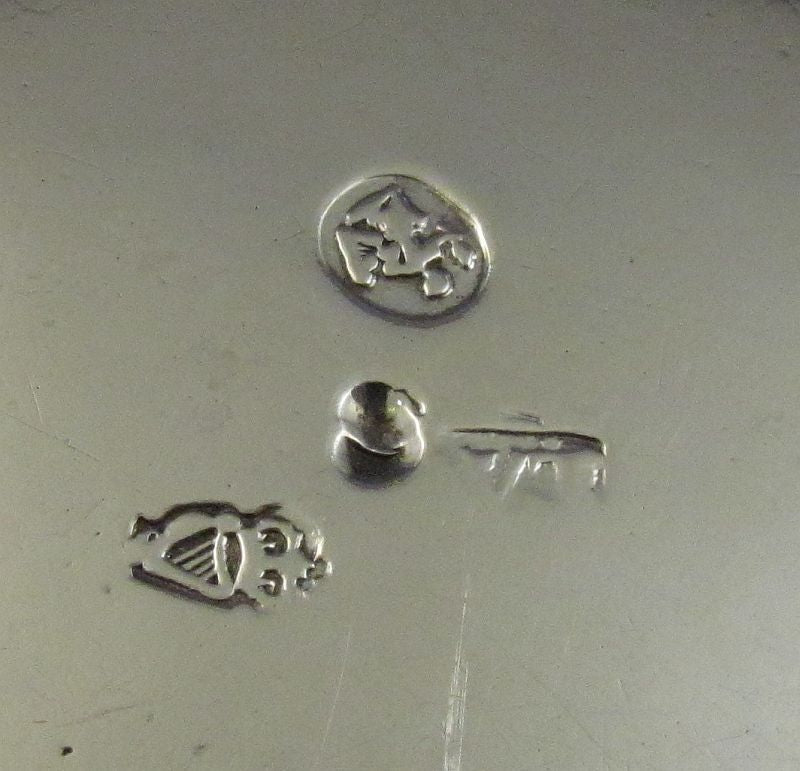 Pair of George III Irish Silver Open Salts - JH Tee Antiques