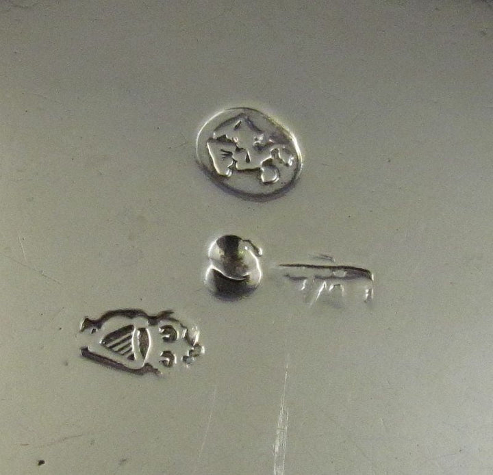 Pair of George III Irish Silver Open Salts - JH Tee Antiques
