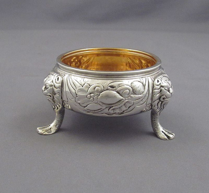 Pair of George III Irish Silver Open Salts - JH Tee Antiques