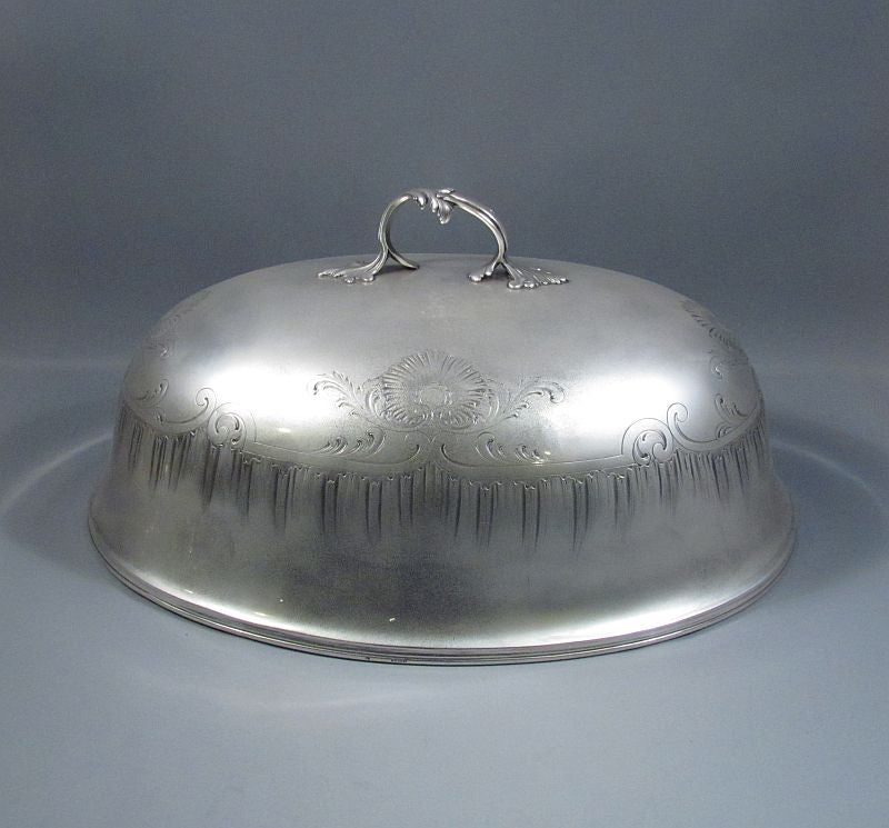 Odiot Sterling Silver Meat Dome - JH Tee Antiques