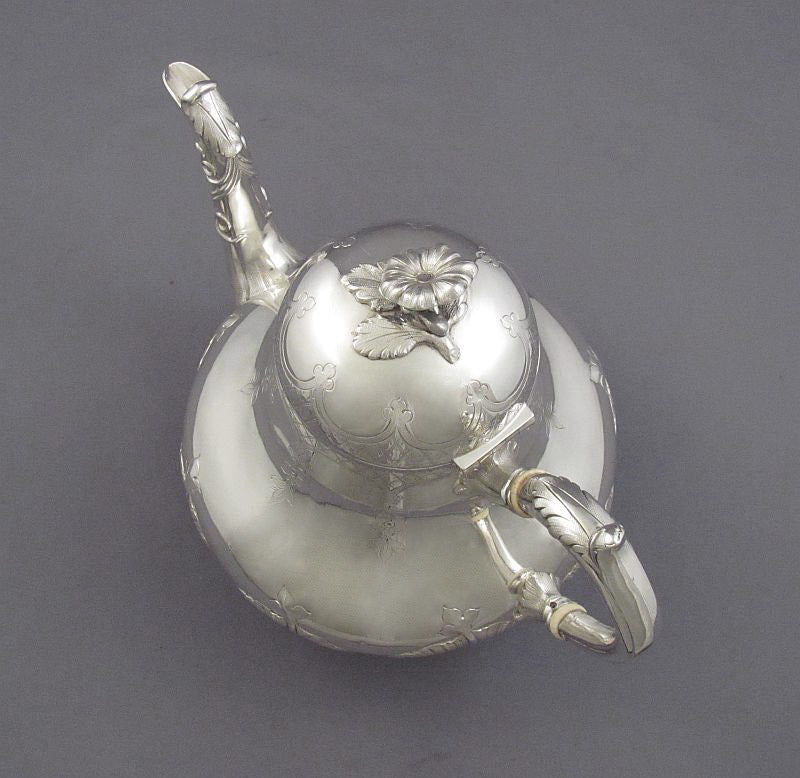 British Colonial Silver Tea Service - JH Tee Antiques