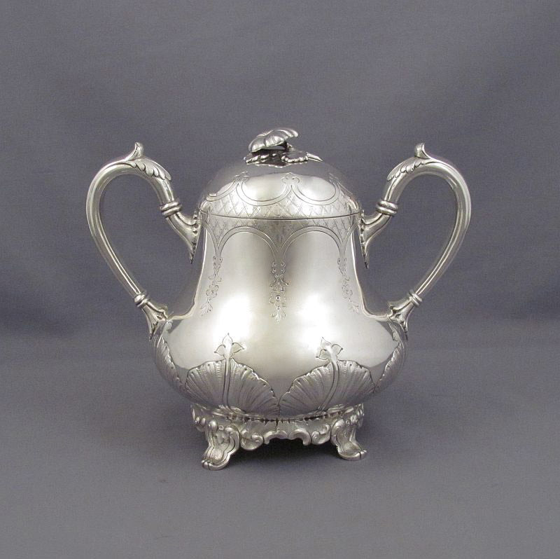 British Colonial Silver Tea Service - JH Tee Antiques