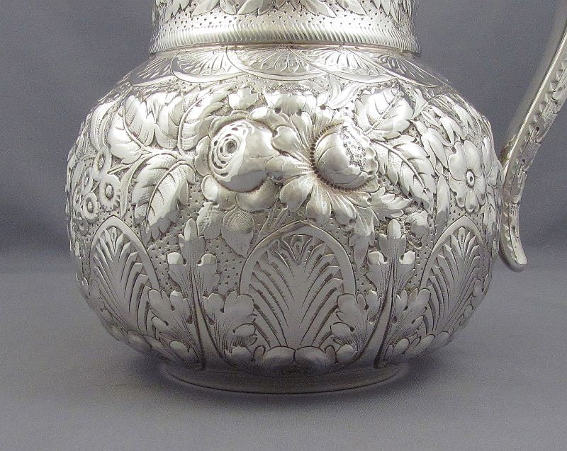 Antique Gorham Sterling Silver Water Pitcher - JH Tee Antiques