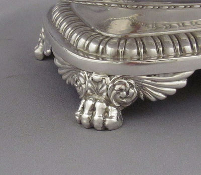 Pair of Regency Sterling Silver Sauce Tureens - JH Tee Antiques