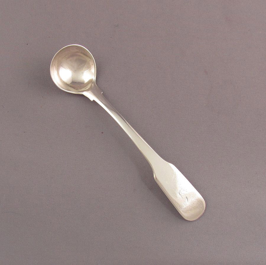 Scottish Provincial Silver Condiment Ladle - JH Tee Antiques