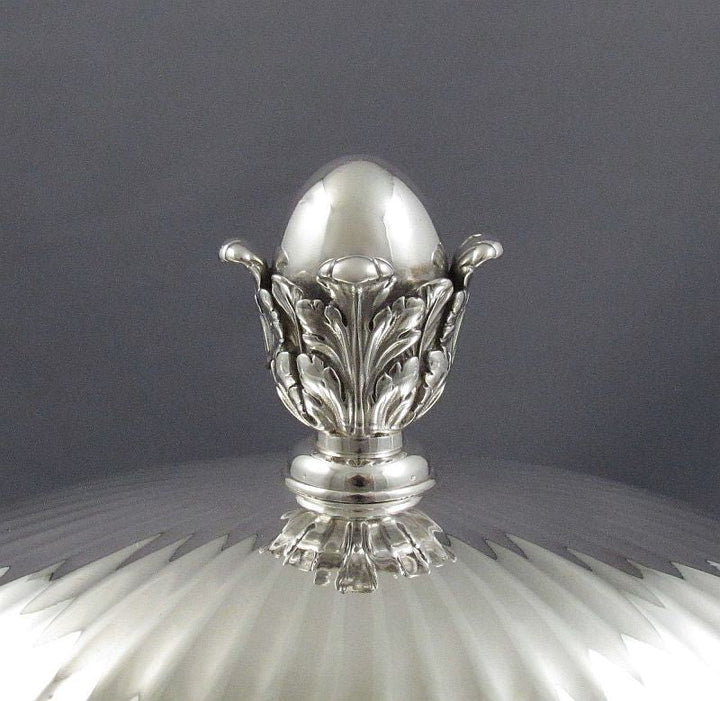 George III Silver Soup Tureen - JH Tee Antiques