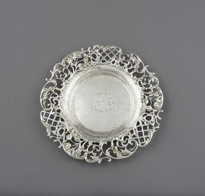 American Sterling Silver Side Plate - JH Tee Antiques