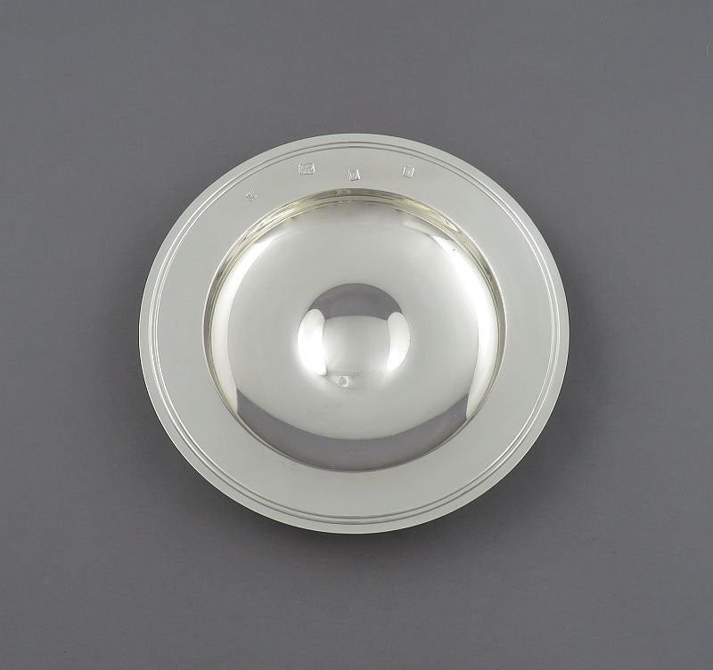 English Sterling Silver Armada Dish - JH Tee Antiques