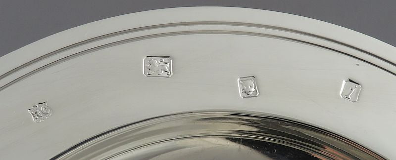 English Sterling Silver Armada Dish - JH Tee Antiques