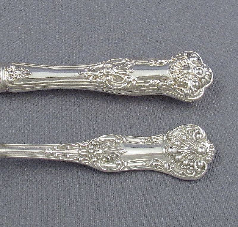 Queens Pattern Sterling Flatware Service for 12 - JH Tee Antiques