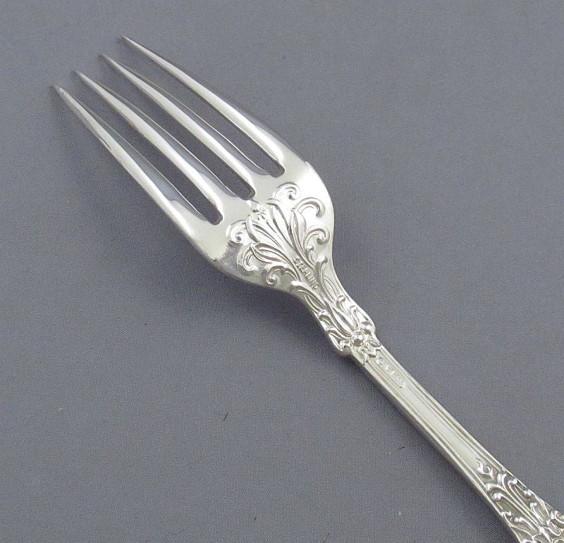 Queens Pattern Sterling Flatware Service for 12 - JH Tee Antiques