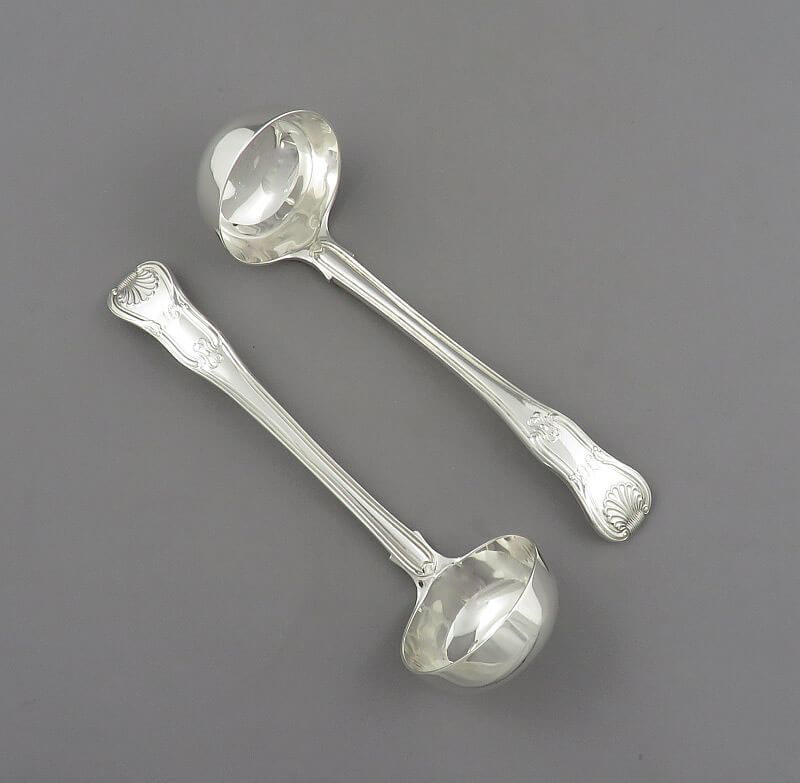 George III Sterling Silver Toddy Ladles - JH Tee Antiques