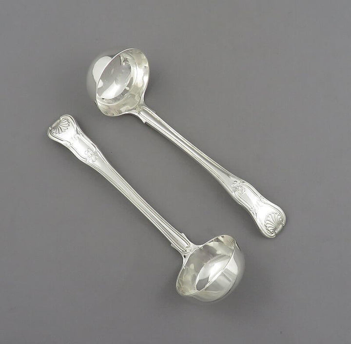 George III Sterling Silver Toddy Ladles - JH Tee Antiques