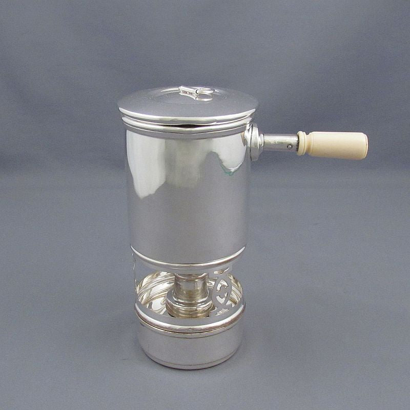 Edwardian Silver Traveling Saucepan - JH Tee Antiques