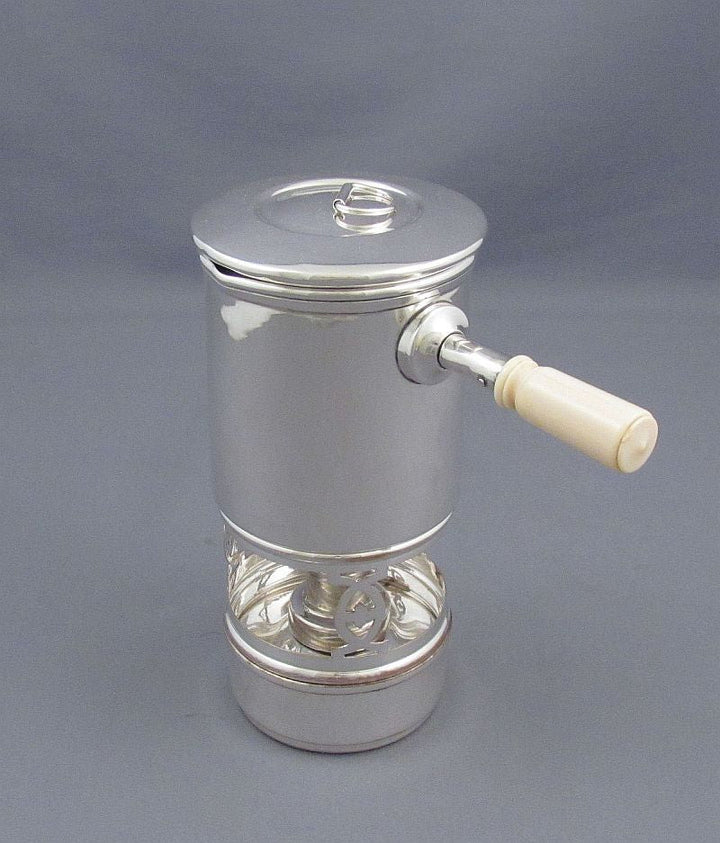 Edwardian Silver Traveling Saucepan - JH Tee Antiques