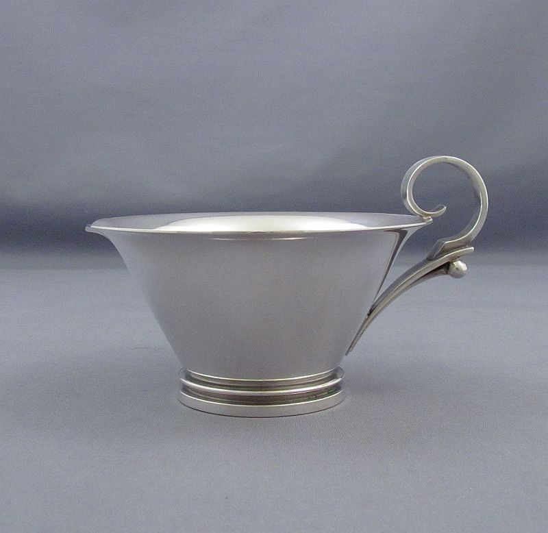 Georg Jensen Pyramid Pattern Sterling Silver Coffee Set - JH Tee Antiques