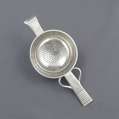 Georg Jensen Sterling Silver Tea Strainer - JH Tee Antiques