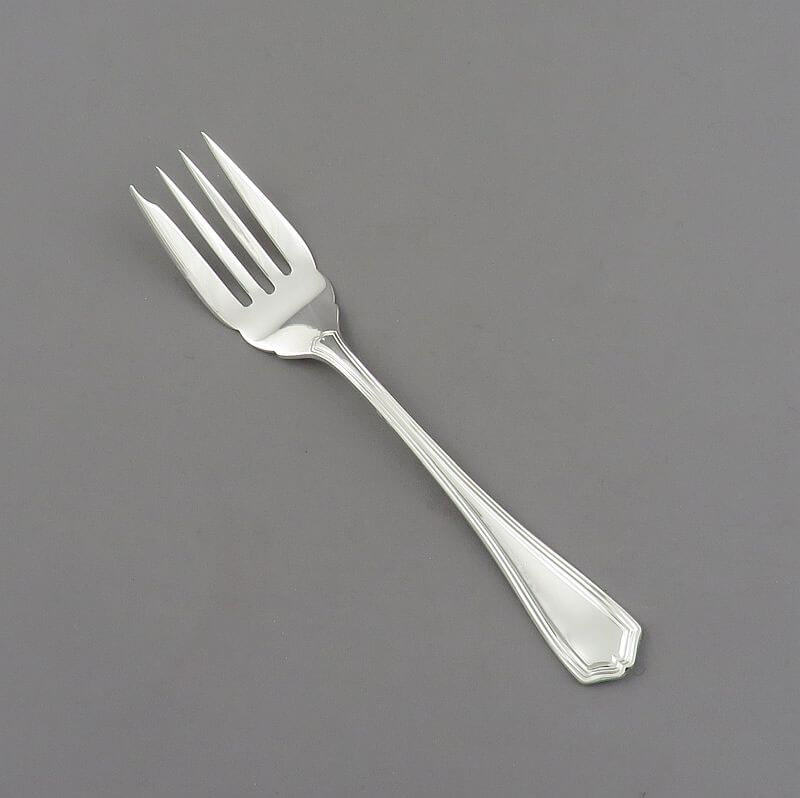 Birks Georgian Plain Sterling Salad Fork - JH Tee Antiques