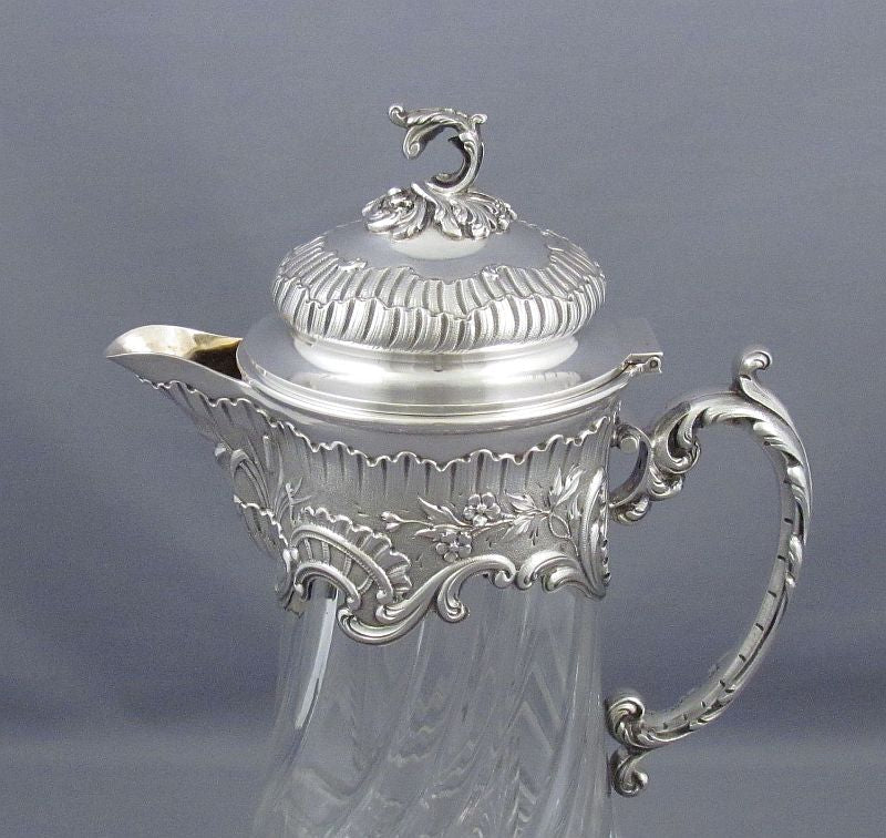 French 950 Silver Lemonade Jug - JH Tee Antiques