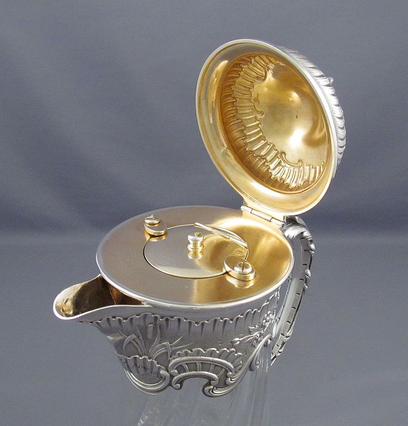 French 950 Silver Lemonade Jug - JH Tee Antiques