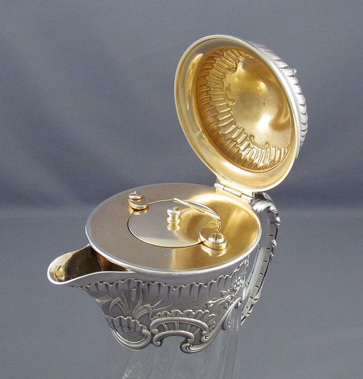 French 950 Silver Lemonade Jug - JH Tee Antiques