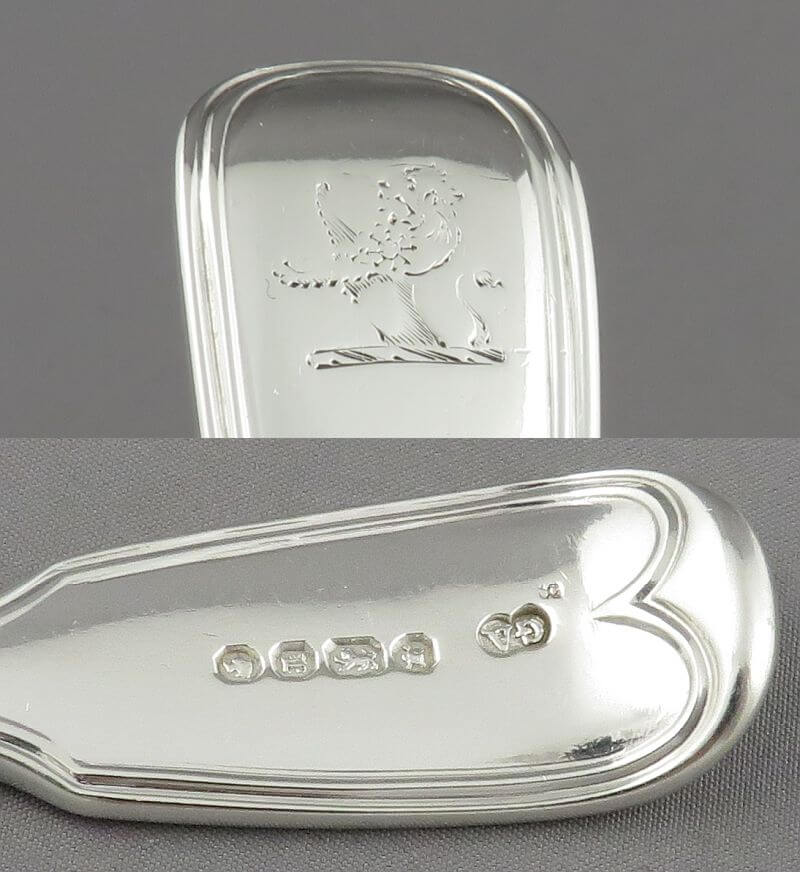 Victorian Fiddle Thread Pattern Silver Gravy Ladle - JH Tee Antiques