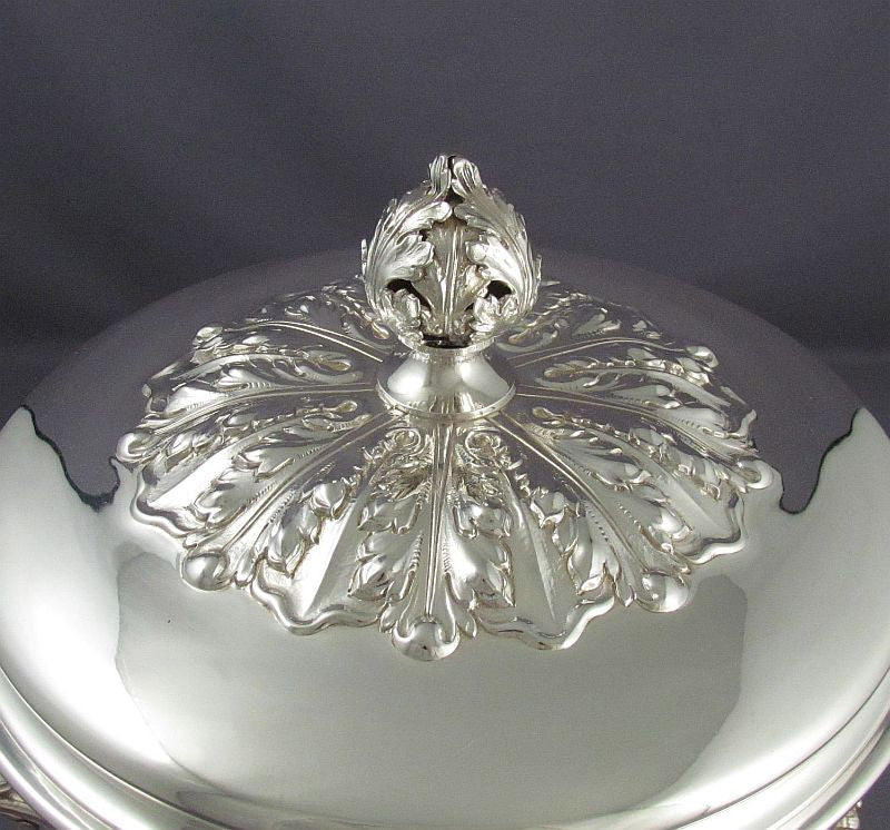 Massive English Sterling Silver Cup &amp; Cover - JH Tee Antiques