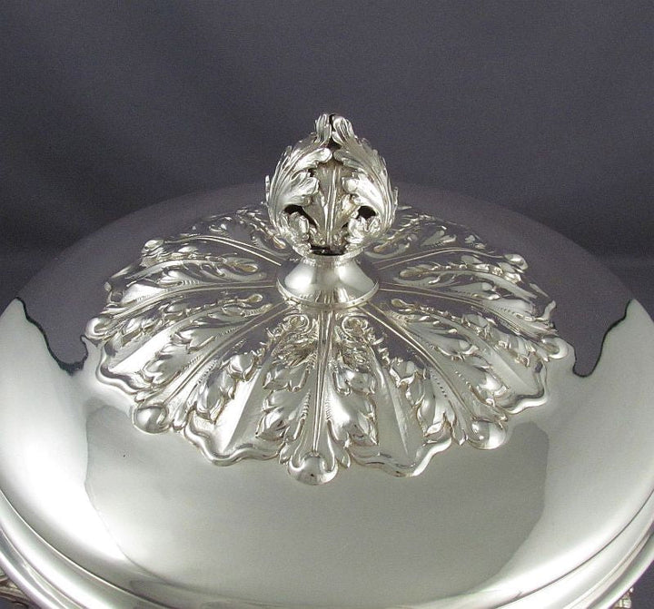 Massive English Sterling Silver Cup &amp; Cover - JH Tee Antiques
