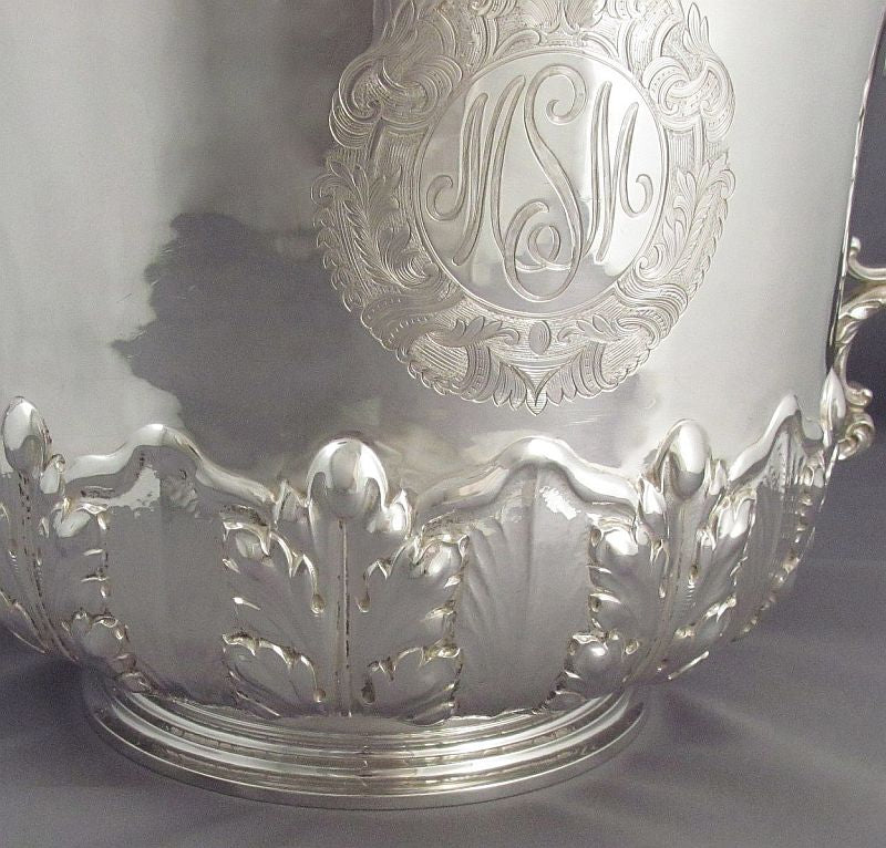 Massive English Sterling Silver Cup & Cover - JH Tee Antiques