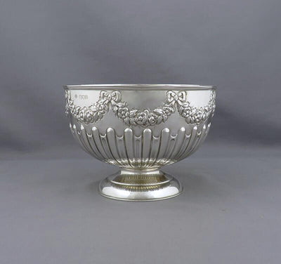 Late Victorian Silver Bowl - JH Tee Antiques