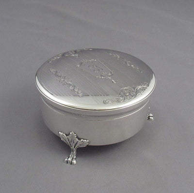 Birks Sterling Silver Jewellery Box - JH Tee Antiques