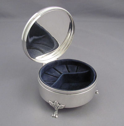 Birks Sterling Silver Jewellery Box - JH Tee Antiques