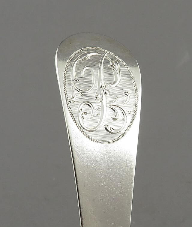 Hester Bateman Silver Stuffing Spoon - JH Tee Antiques