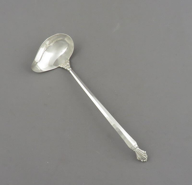 Georg Jensen Acanthus Pattern Cream Ladle - JH Tee Antiques