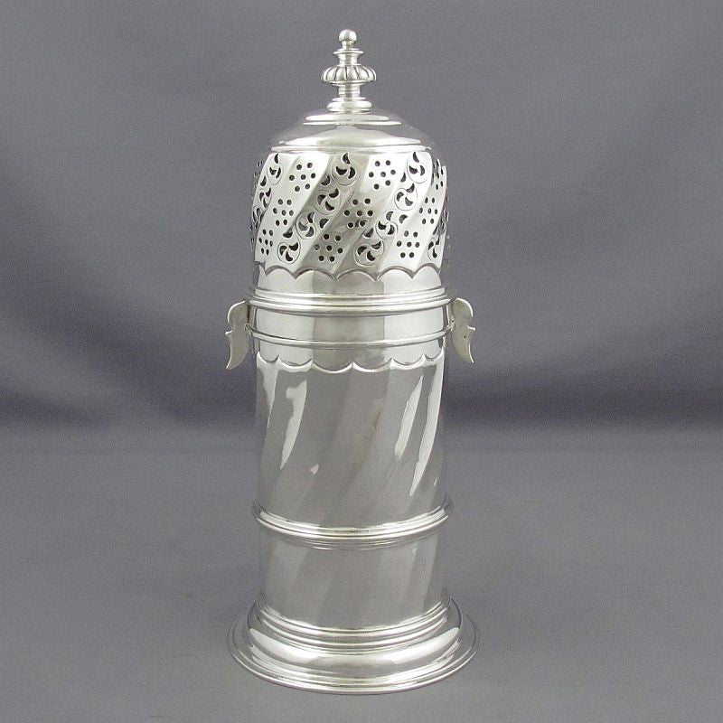Victorian Britannia Standard Silver Sugar Caster - JH Tee Antiques