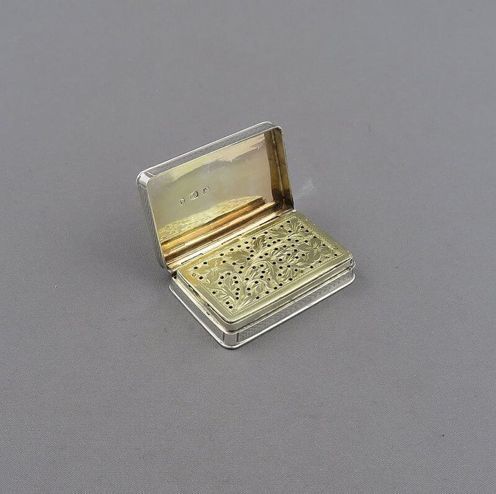 Victorian Sterling Silver Vinaigrette - JH Tee Antiques