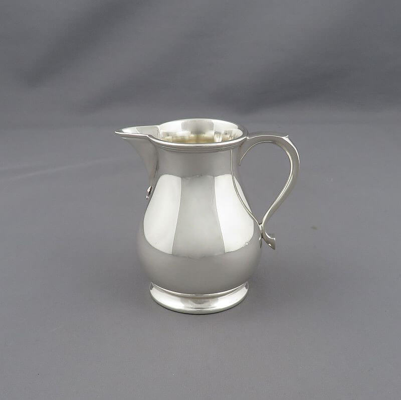 Sparrow Beak Sterling Silver Cream Jug - JH Tee Antiques