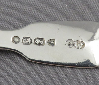 Victorian Sterling Silver Caddy Spoon - JH Tee Antiques