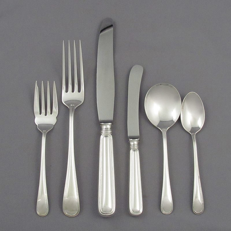 Birks Saxon Pattern Dinner Place Settings - JH Tee Antiques