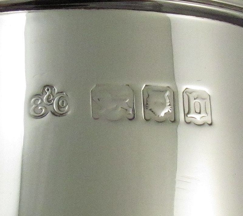English Silver Café au Lait Set - JH Tee Antiques