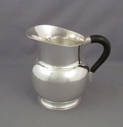 Art Deco Sterling Silver Water Jug - JH Tee Antiques