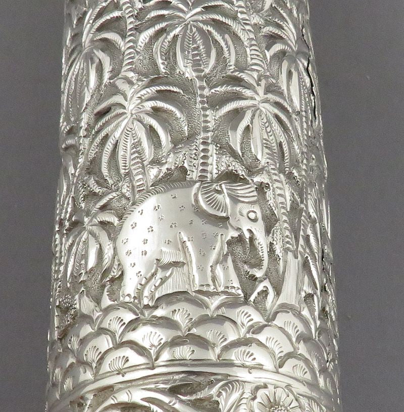 Indian Silver Manuscript Case - JH Tee Antiques
