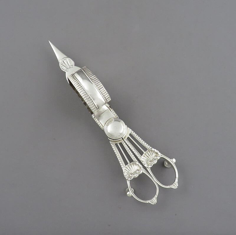 George III Sterling Silver Candle Snuffer - JH Tee Antiques