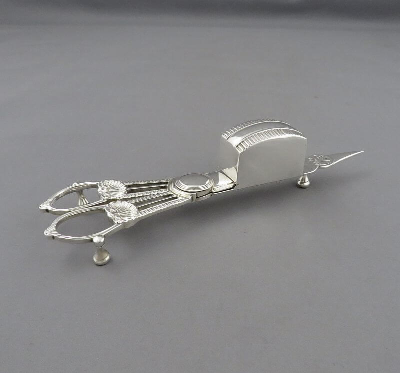 George III Sterling Silver Candle Snuffer - JH Tee Antiques