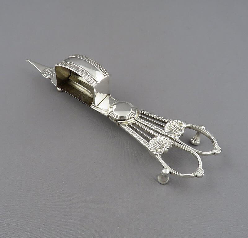 George III Sterling Silver Candle Snuffer - JH Tee Antiques