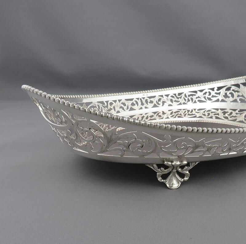Italian Sterling Silver Cocktail Tray - JH Tee Antiques