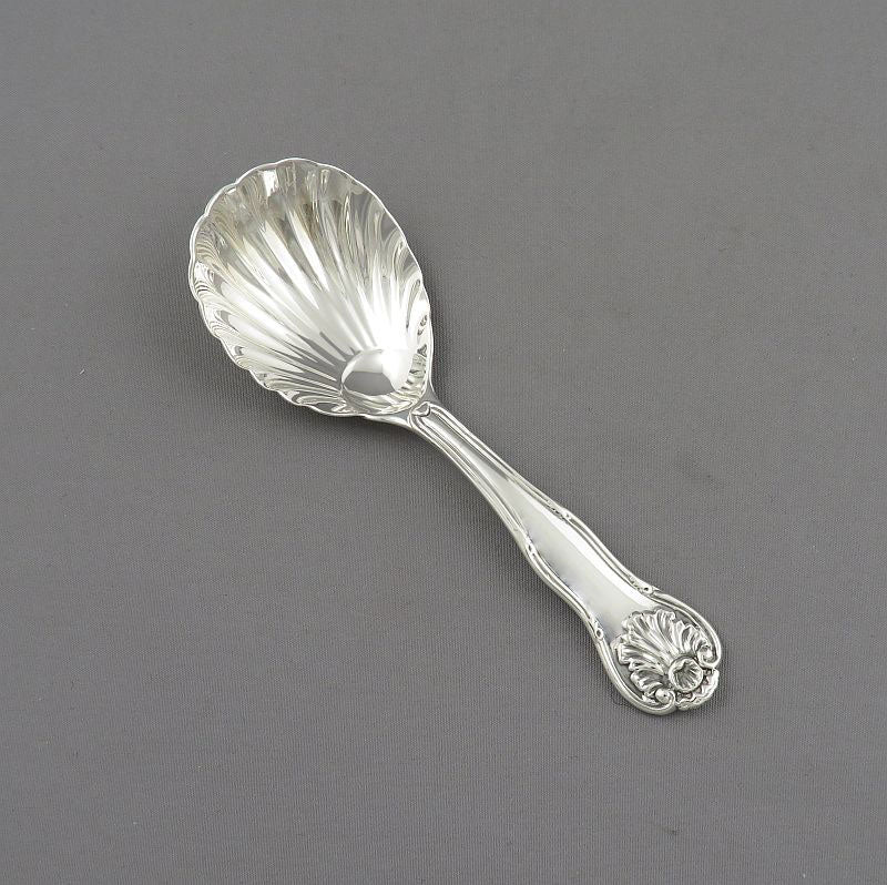 Kings Husk Silver Tea Caddy Spoon - JH Tee Antiques